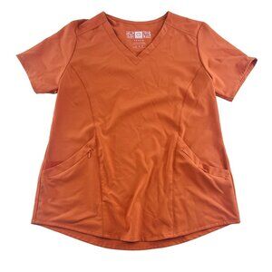 Wonderwink Women's Modern Fit Scrub Top M Recycled Polyester/Spandex Orange